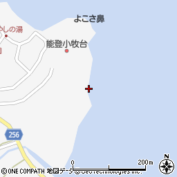 石川県七尾市中島町小牧ケ周辺の地図