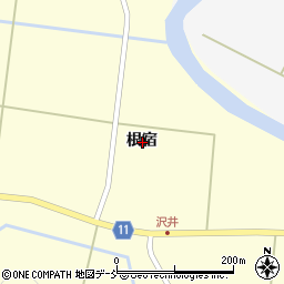 福島県石川郡石川町沢井根宿周辺の地図