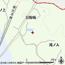 福島県白河市本沼（豆粉坂）周辺の地図