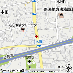 新潟県上越市木田周辺の地図