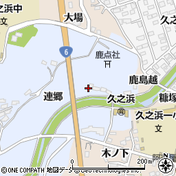 福島県いわき市大久町小久連郷周辺の地図