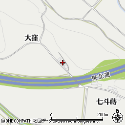 福島県白河市萱根大窪1周辺の地図