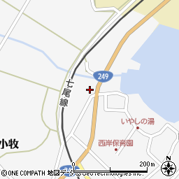 石川県七尾市中島町小牧ワ75周辺の地図