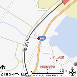 石川県七尾市中島町小牧ワ100周辺の地図