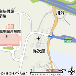 福島県白河市豊地弥次郎周辺の地図