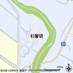 新潟県上越市杉野袋周辺の地図