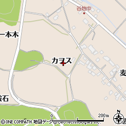 福島県西白河郡西郷村熊倉カヲス周辺の地図