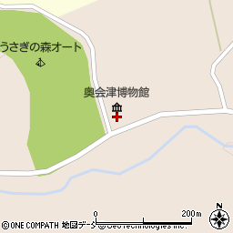 南会津町役場　奥会津博物館周辺の地図