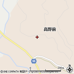 福島県いわき市三和町上永井高野前周辺の地図