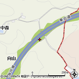 福島県西白河郡西郷村長坂東田周辺の地図