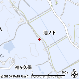 福島県白河市泉田池ノ下周辺の地図
