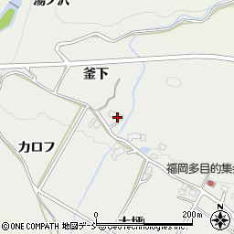 福島県いわき市小川町福岡釜下周辺の地図