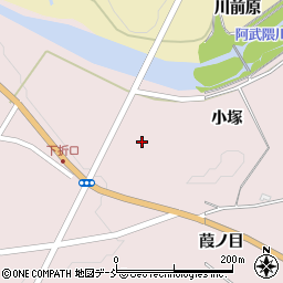 福島県西郷村（西白河郡）真船（小塚）周辺の地図
