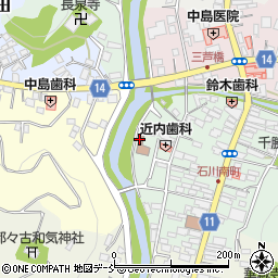 石川　自治センター周辺の地図
