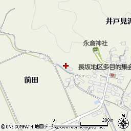 福島県西郷村（西白河郡）長坂（馬坂舘山）周辺の地図