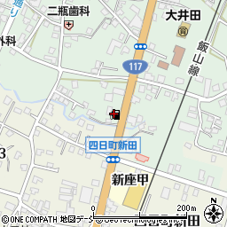 山田屋商店四日町周辺の地図