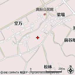 福島県西郷村（西白河郡）真船（前谷地）周辺の地図