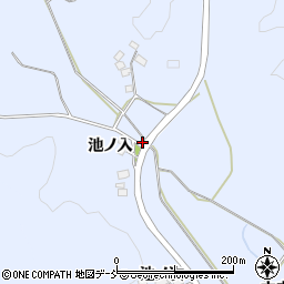 福島県白河市大和田池ノ入周辺の地図