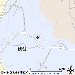 福島県石川郡石川町秋台周辺の地図