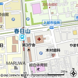 上越市　市役所環境保全課周辺の地図