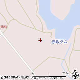赤坂ダム周辺の地図