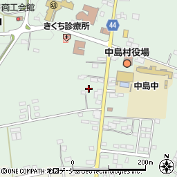 福島県中島村（西白河郡）滑津（二ツ山）周辺の地図