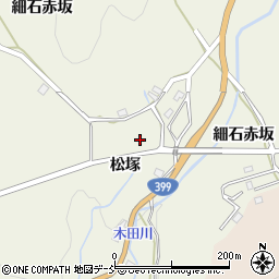 福島県いわき市小川町上小川（松塚）周辺の地図