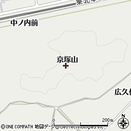 福島県西白河郡泉崎村泉崎京塚山周辺の地図