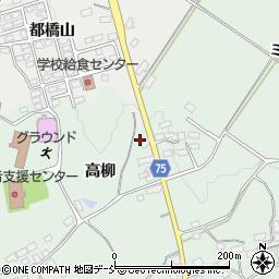 福島県泉崎村（西白河郡）北平山（高柳）周辺の地図