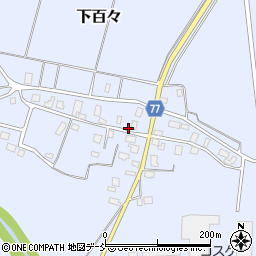 新潟県上越市下百々周辺の地図