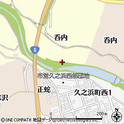 福島県いわき市大久町大久呑内周辺の地図