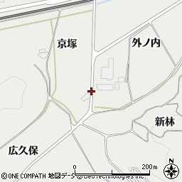 福島県西白河郡泉崎村泉崎京塚周辺の地図