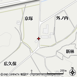 福島県泉崎村（西白河郡）泉崎（京塚）周辺の地図