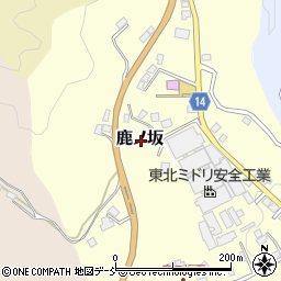 福島県石川郡石川町鹿ノ坂周辺の地図