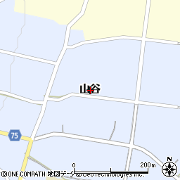新潟県十日町市山谷周辺の地図