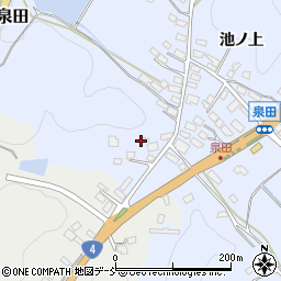 福島県白河市泉田弁天山16周辺の地図