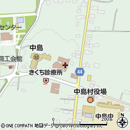 中島村生涯学習センター輝ら里図書室周辺の地図