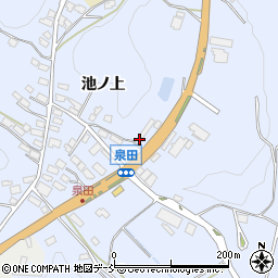 福島県白河市泉田池ノ上116周辺の地図