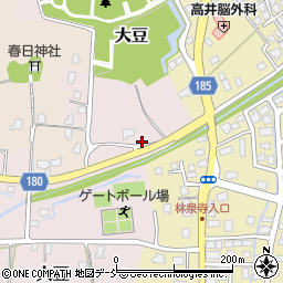 〒942-0083 新潟県上越市大豆（１の２、３の２〜６、４の２・４・６、１１の１番地）の地図