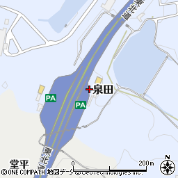 福島県白河市泉田弁天山8周辺の地図