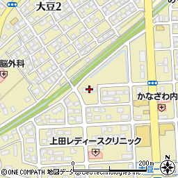 大豆町内会館周辺の地図