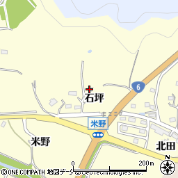 福島県いわき市大久町大久石坪周辺の地図
