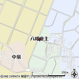 石川県羽咋郡志賀町八幡座主周辺の地図