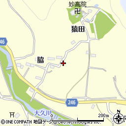 福島県いわき市大久町大久脇周辺の地図