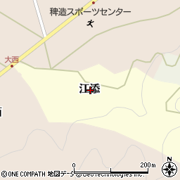 石川県羽咋郡志賀町江添周辺の地図