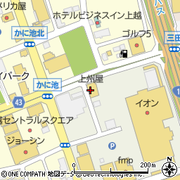 上州屋上越店周辺の地図