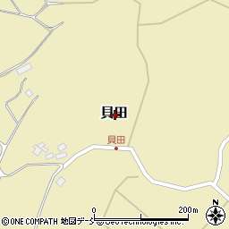 石川県羽咋郡志賀町貝田周辺の地図