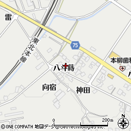 福島県泉崎村（西白河郡）泉崎（八斗蒔）周辺の地図