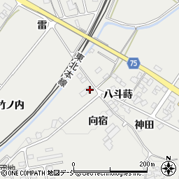福島県泉崎村（西白河郡）泉崎（向宿）周辺の地図