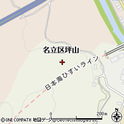 新潟県上越市名立区坪山周辺の地図